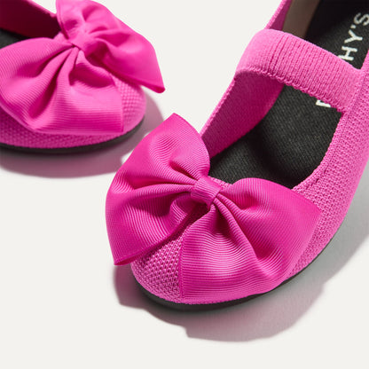 Rothy's The Kids Big Bow Mary Jane in Dragon Fruit