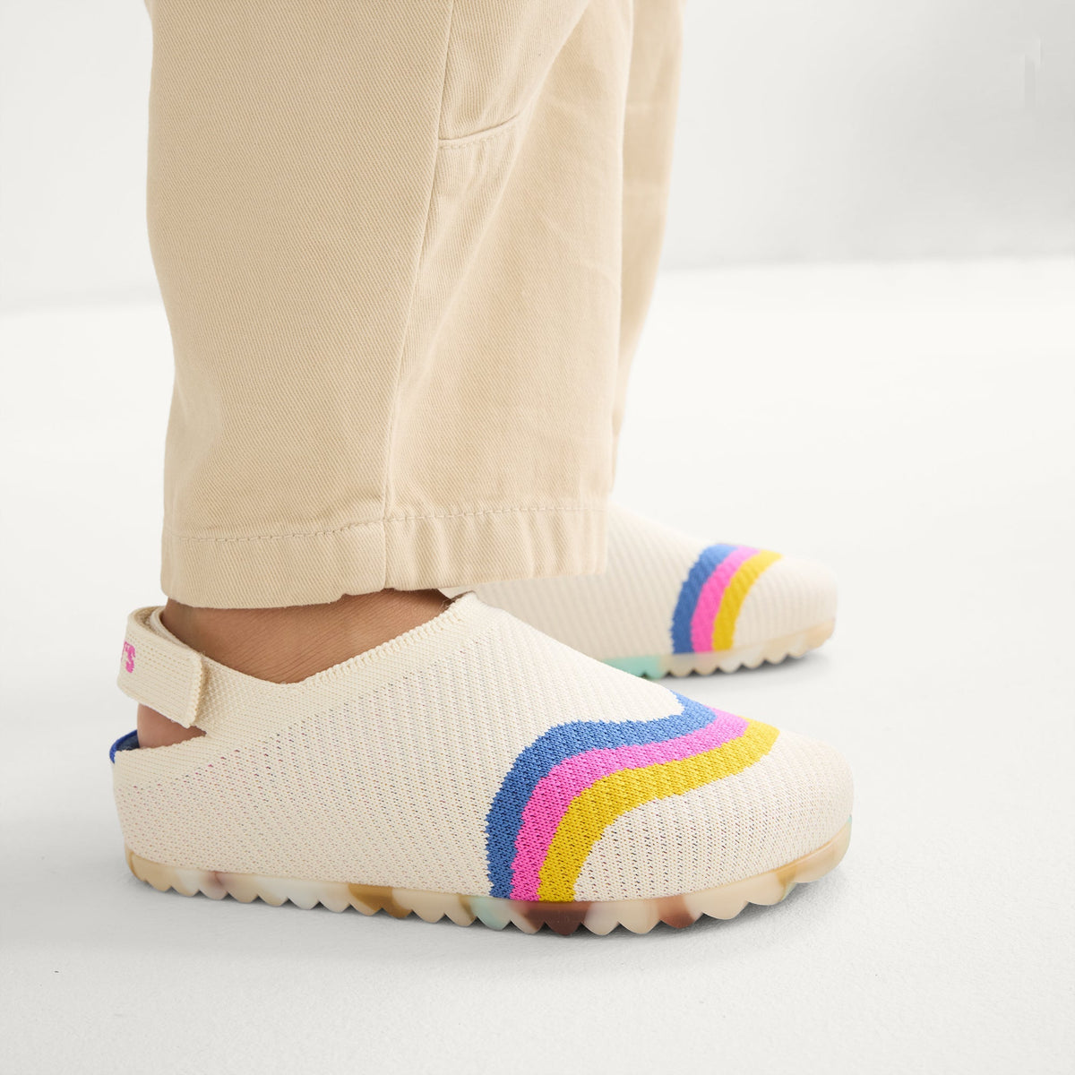 Rothy's The Kids Clog in Retro Wave