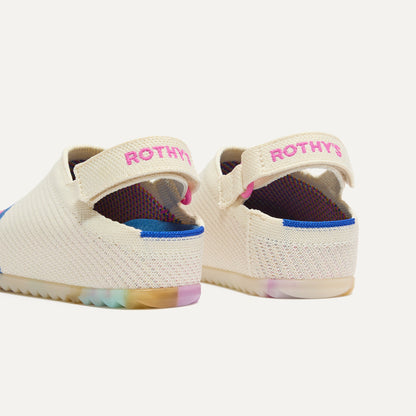 Rothy's The Kids Clog in Retro Wave
