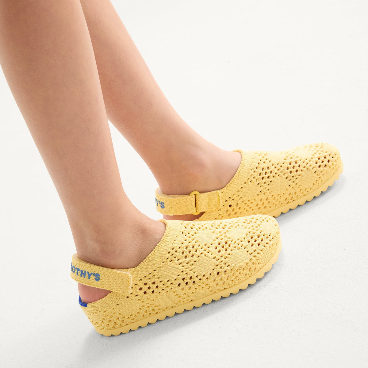 Rothy's The Kids Clog in Sunny Crochet
