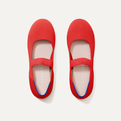 Rothy's The Kids Mary Jane in Glamour Red