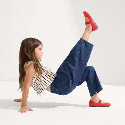 Rothy's The Kids Mary Jane in Glamour Red