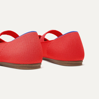 Rothy's The Kids Mary Jane in Glamour Red