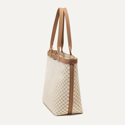 Rothy's The Lightweight Zipper Tote in Vanilla Wafer