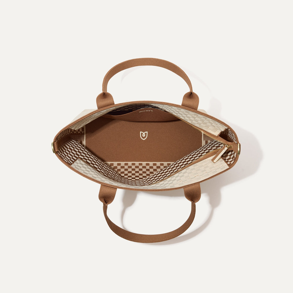 Rothy's The Lightweight Zipper Tote in Vanilla Wafer
