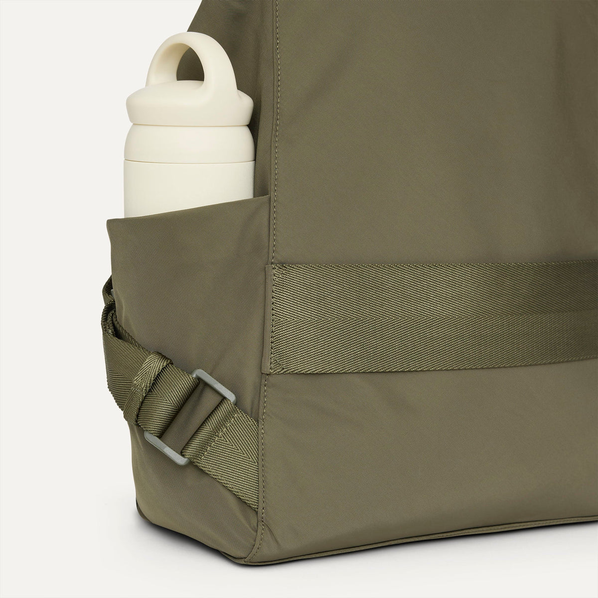 Rothy's Lightweight Travel Cinch Backpack in Forest