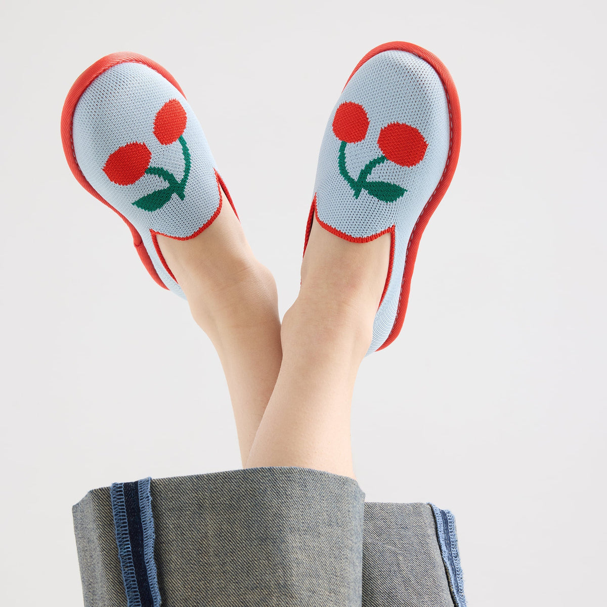 Rothy's The Mini Loafer in Cherry Blue