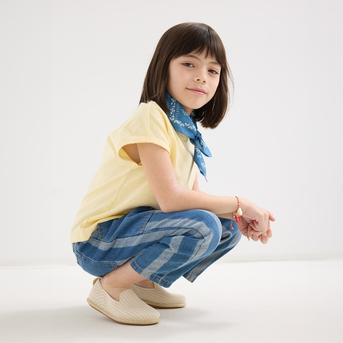 Rothy's The Mini Loafer in Cream Puff Stripe