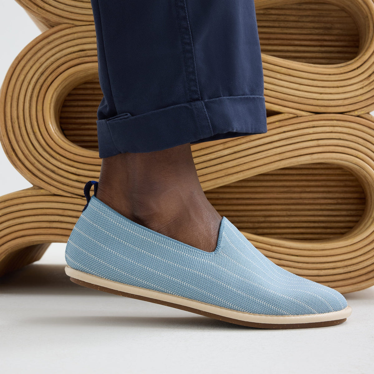Rothy's The Men's Cruiser Loafer in Tidal Stripe