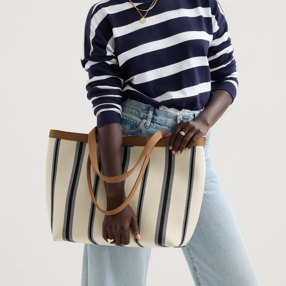 Rothy's The Lightweight Zipper Tote in Coastline