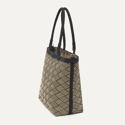 Rothy's The Lightweight Zipper Tote in Polar Zig Zag