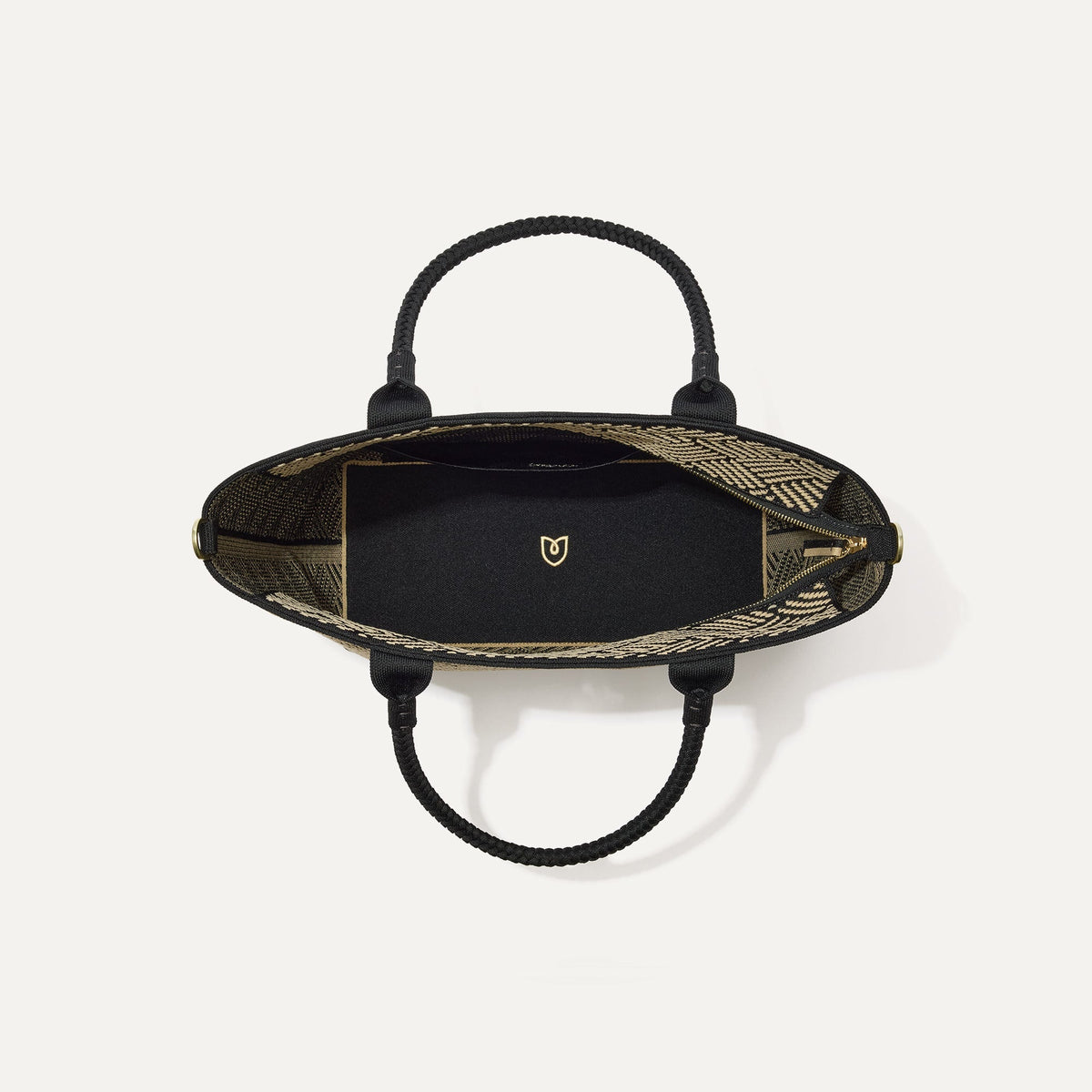Rothy's The Lightweight Zipper Tote in Polar Zig Zag