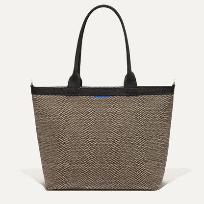 Rothy's The Lightweight Zipper Tote in Cacao Herringbone