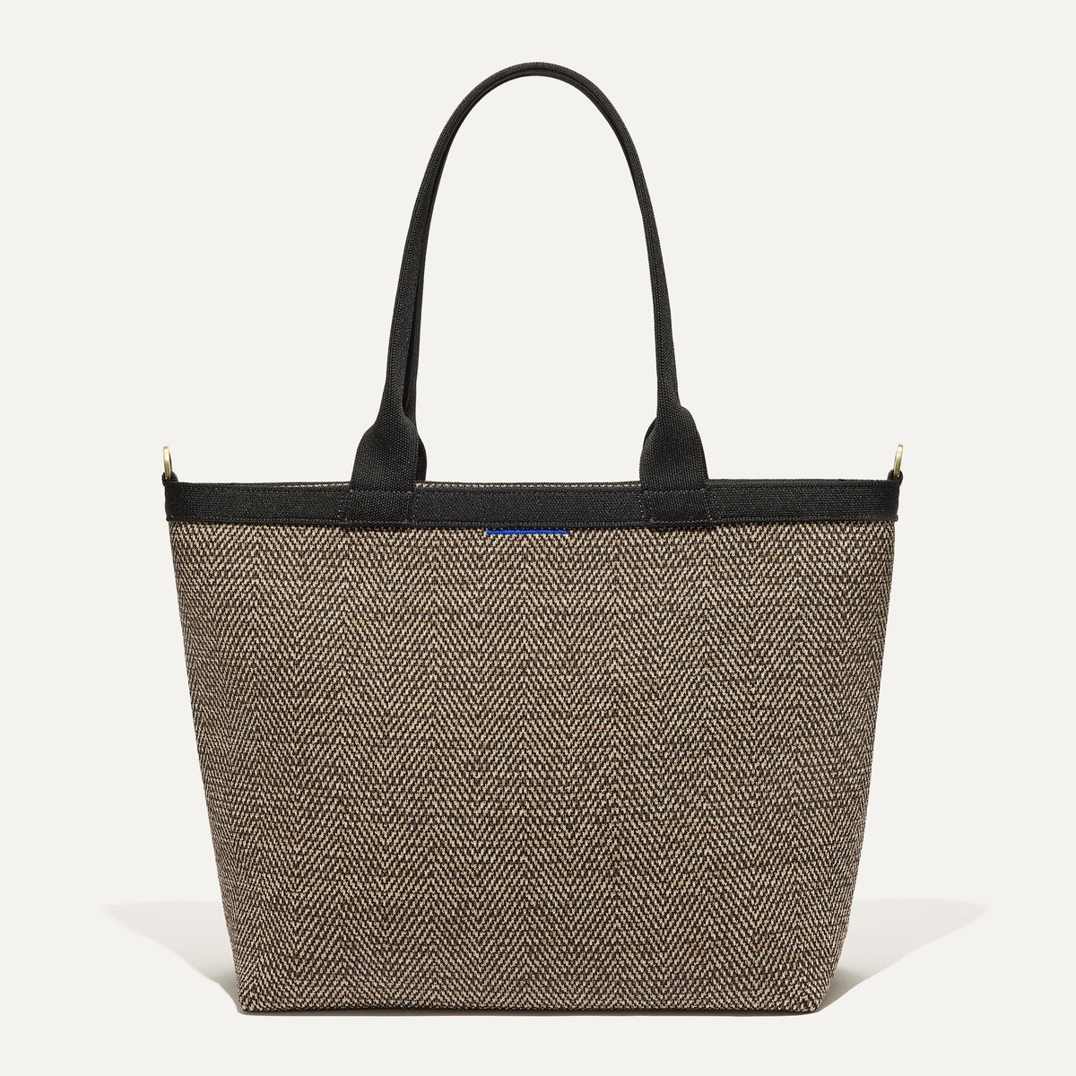 Rothy's The Lightweight Zipper Tote in Cacao Herringbone