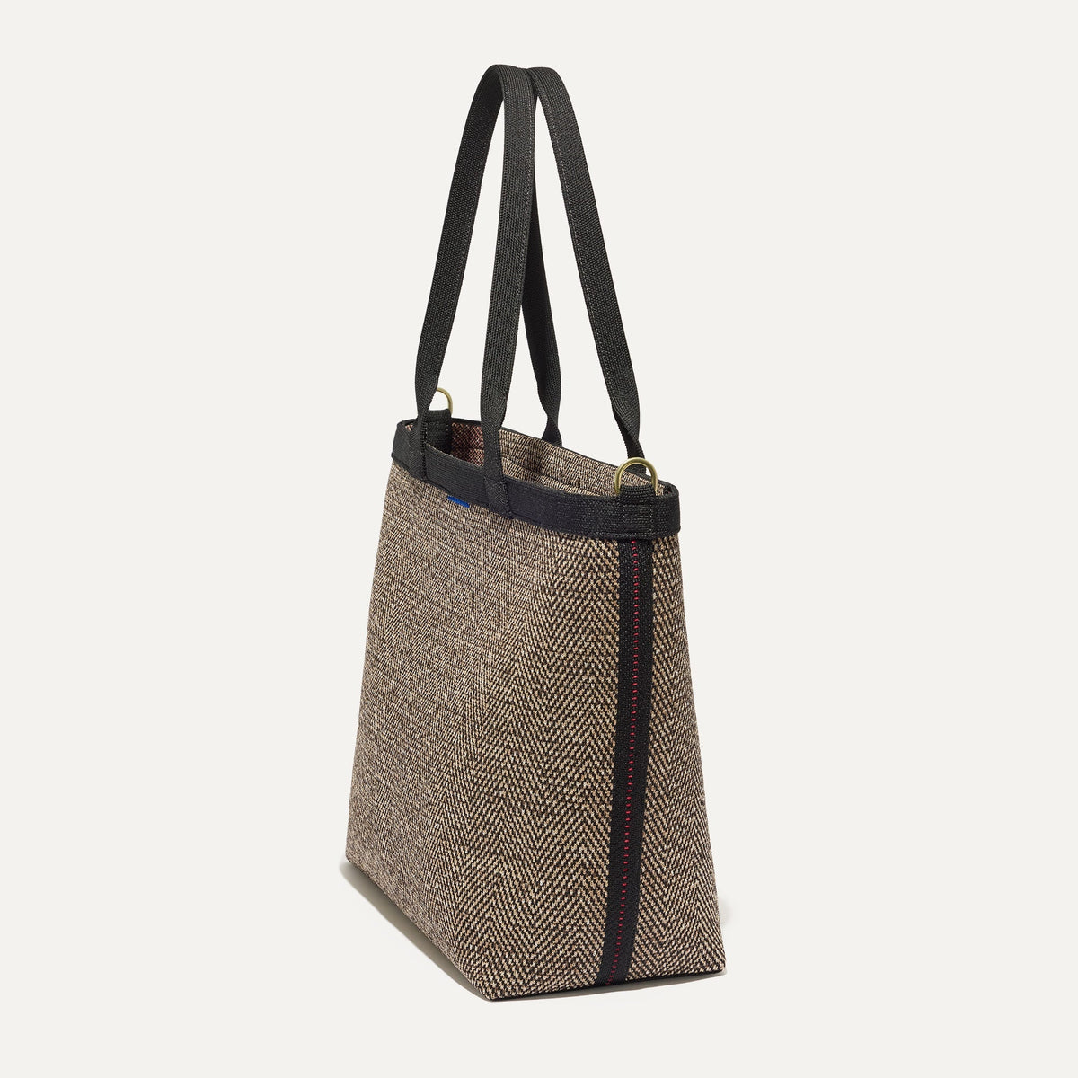 Rothy's The Lightweight Zipper Tote in Cacao Herringbone