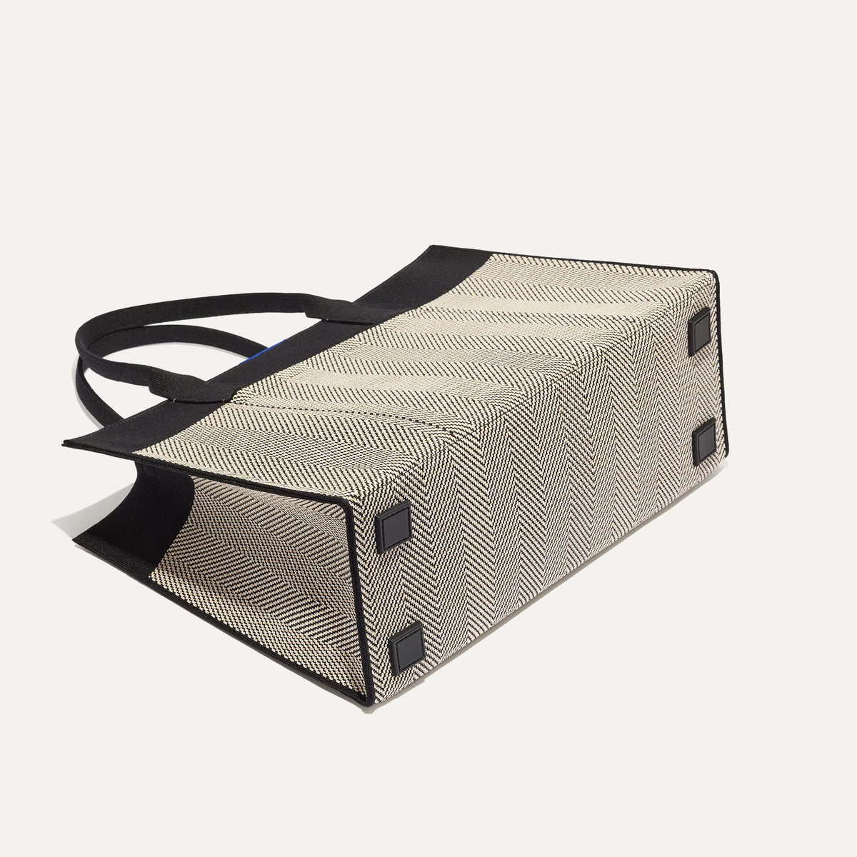 Rothy's The Classic Tote in Black Herringbone
