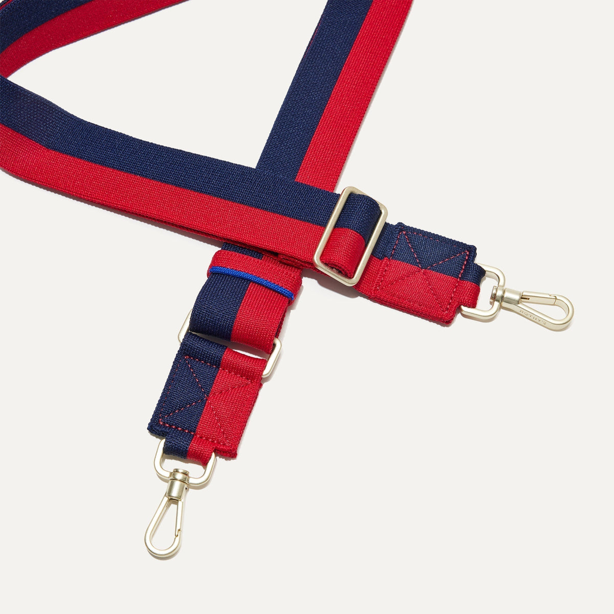 Rothy's Crossbody Strap in Navy and Red