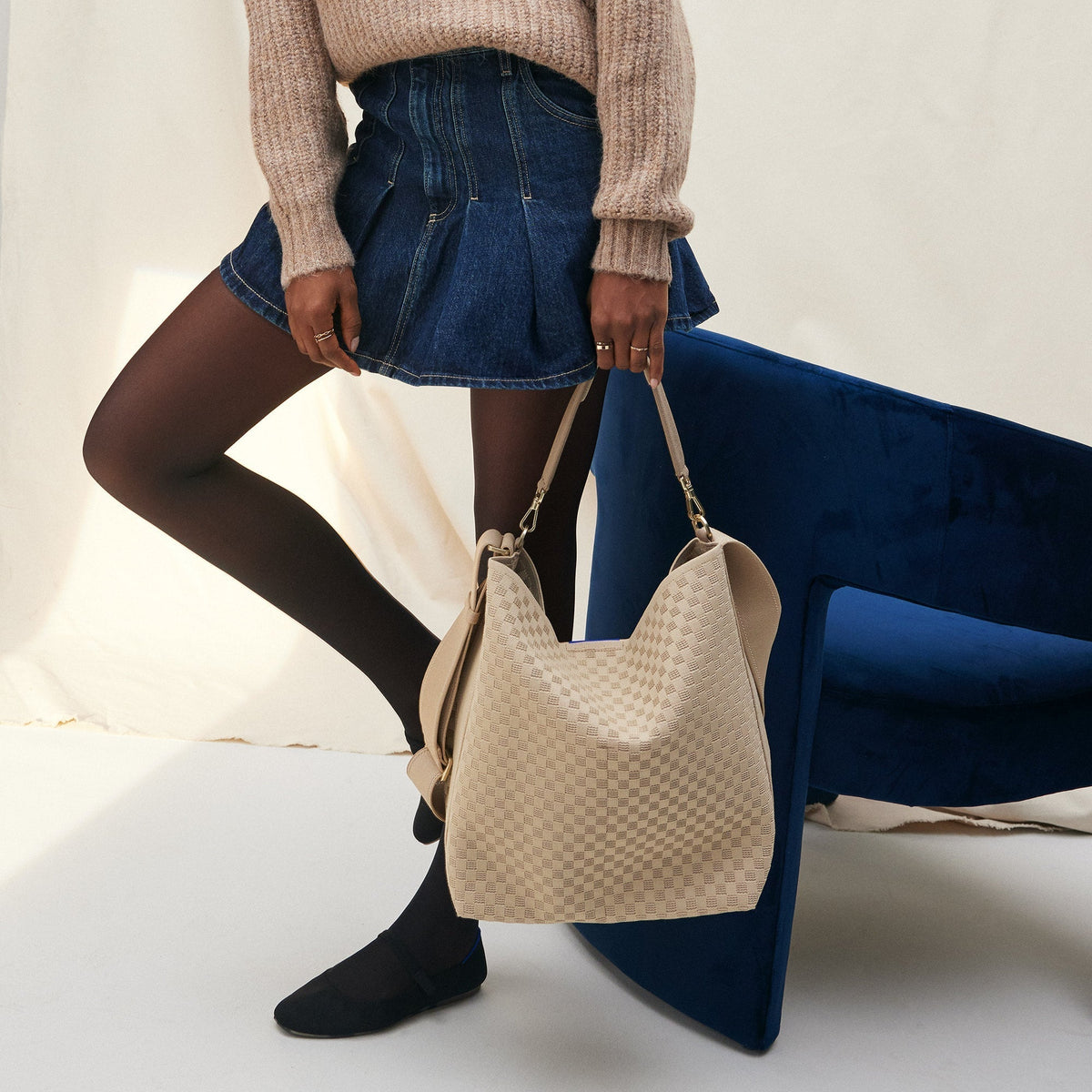 Rothy's The Bucket Bag in Knot Brown