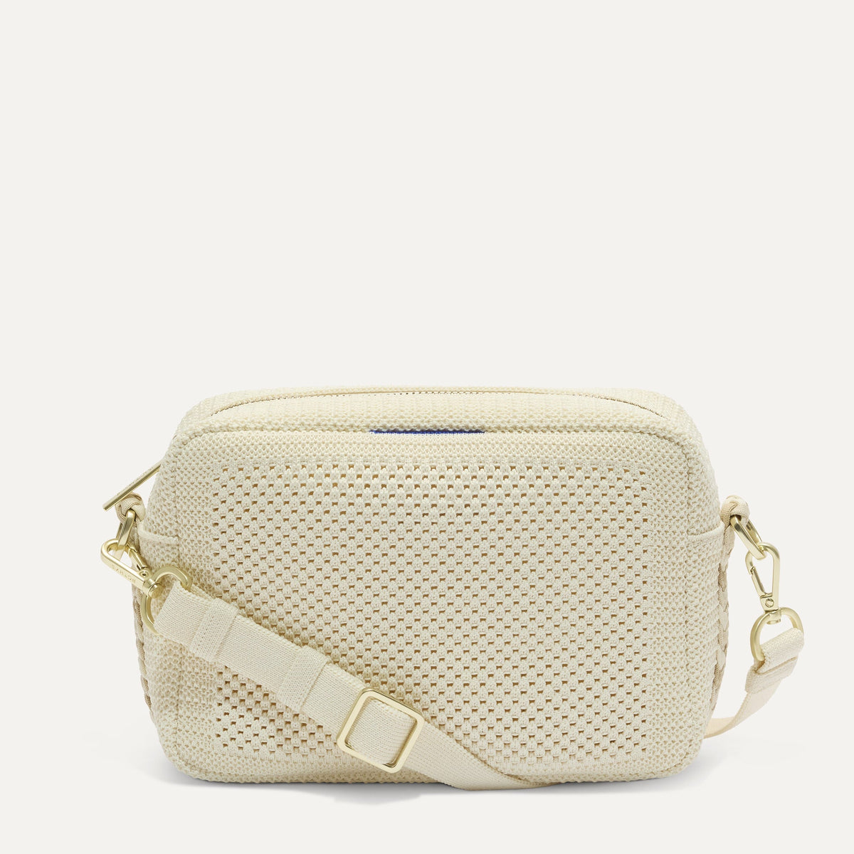 Rothy's The Crossbody Camera Bag in Cream Twist Open-Knit