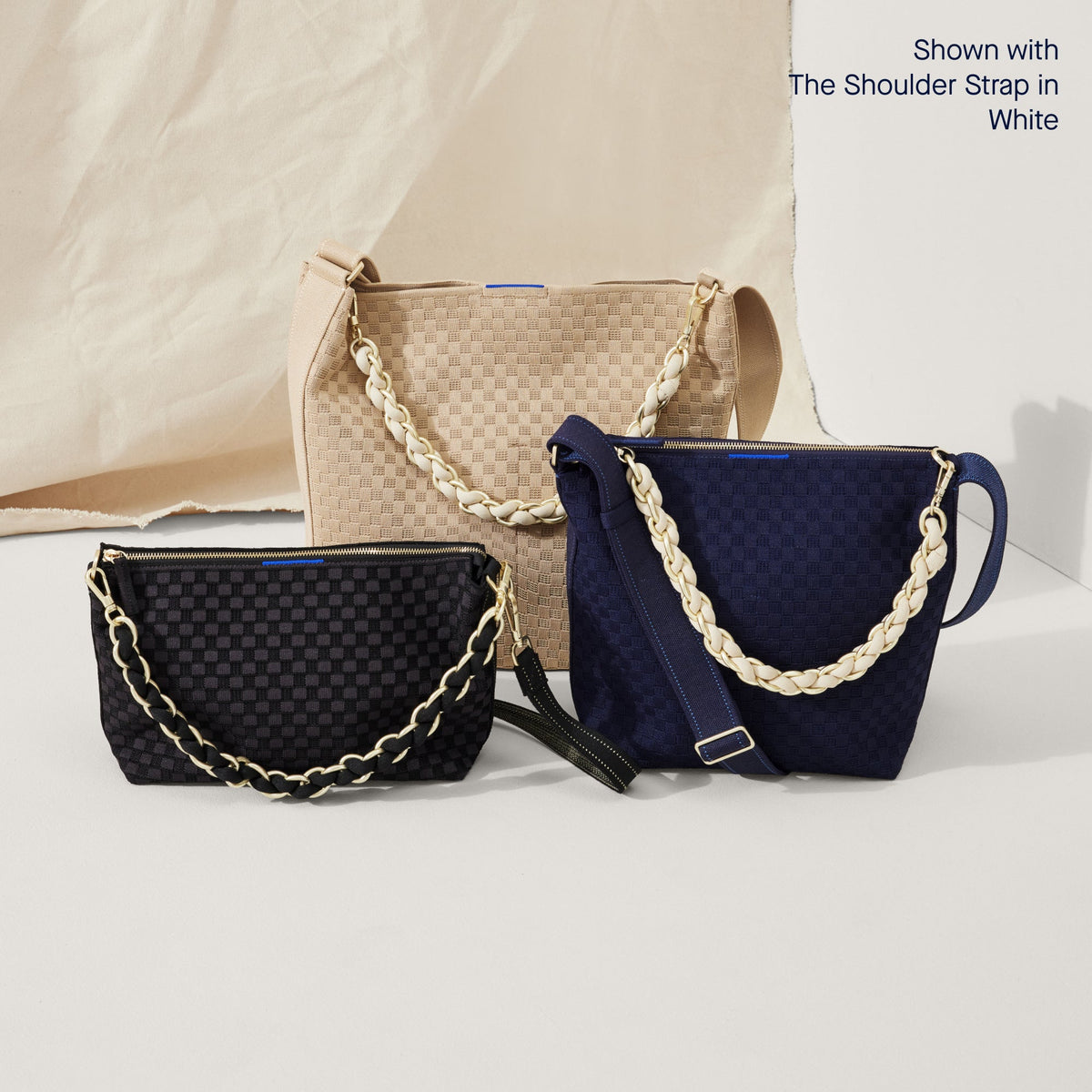 Rothy's The Shoulder Strap in Black Chain
