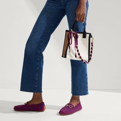 Rothy's The Shoulder Strap in Velvet Plum Chain
