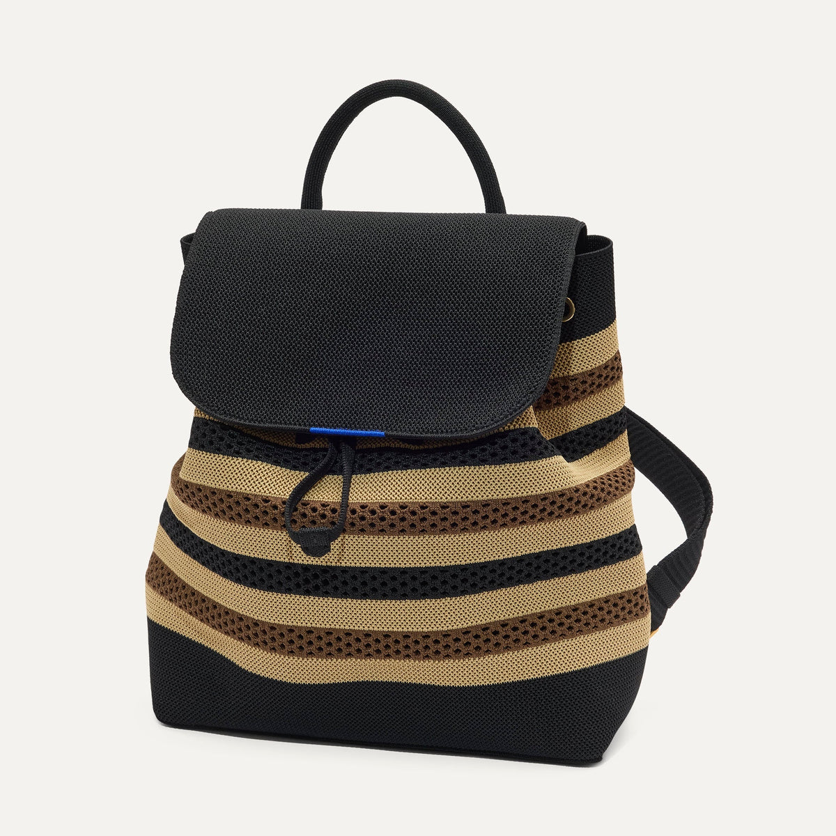 Rothy's The Cinch Backpack in Mocha Stripe Crochet