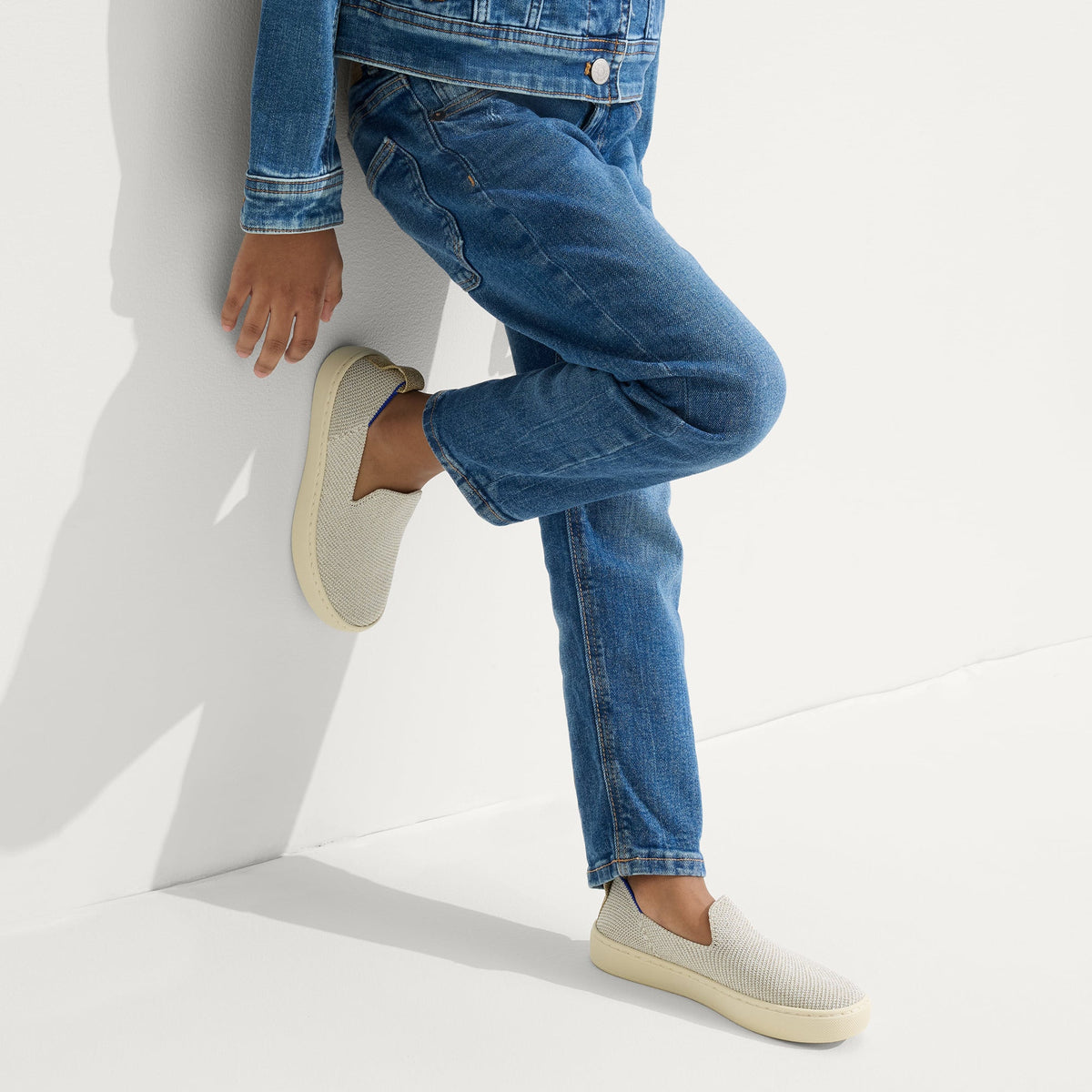 Rothy's The Kids Sneaker in Diamond Twill