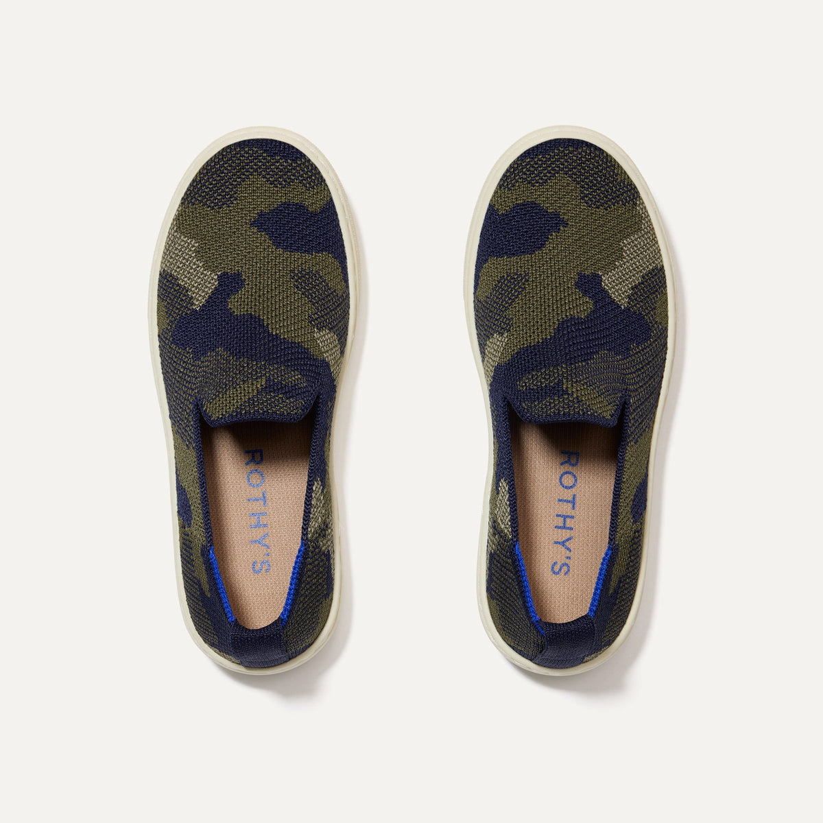 Rothy's The Kids Sneaker in Spruce Camo