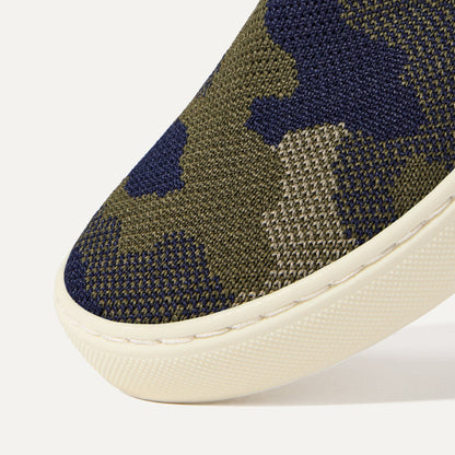 Rothy's The Kids Sneaker in Spruce Camo
