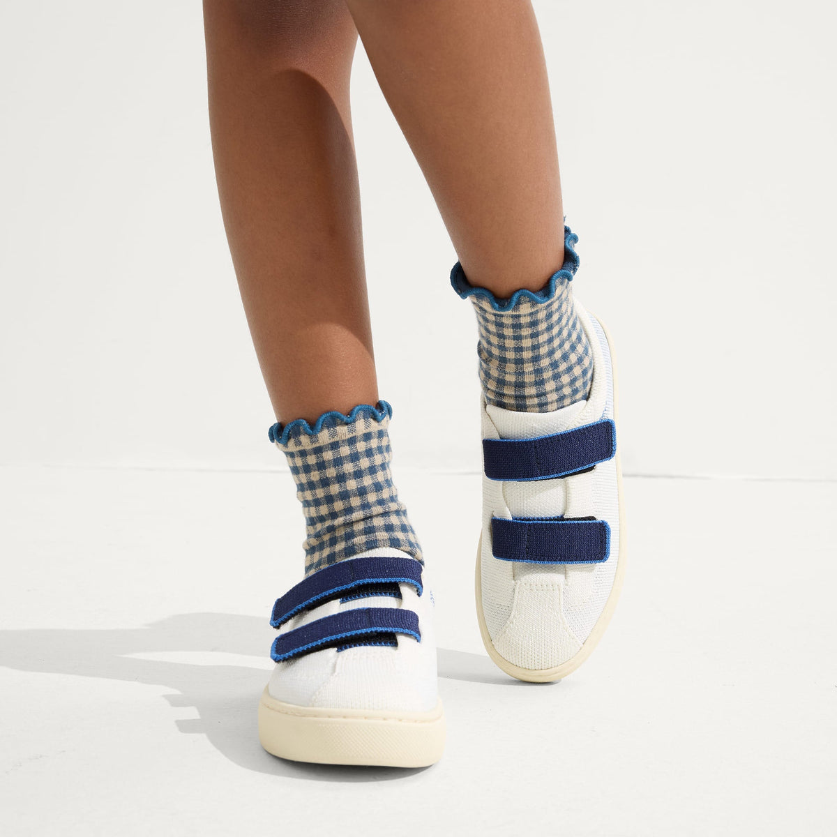 Rothy's The Kids Strap Sneaker in Blue Raspberry