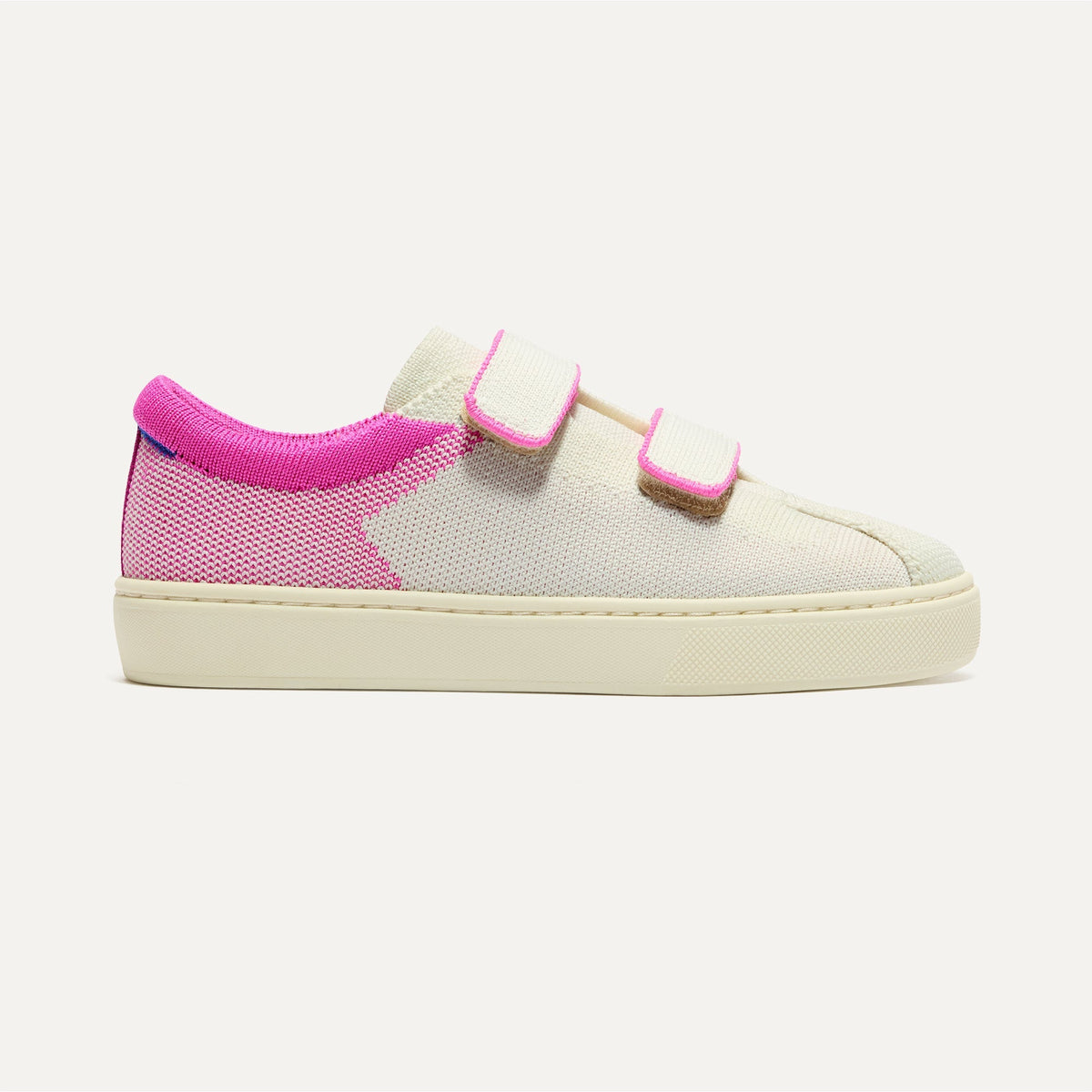 Rothy's The Kids Strap Sneaker in Pink Taffy
