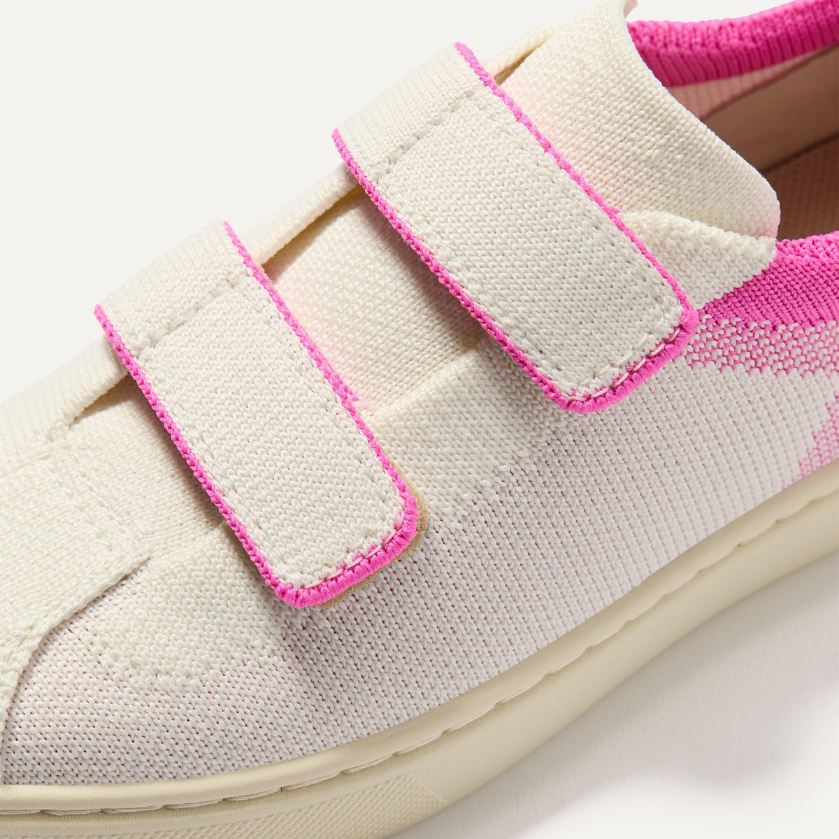 Rothy's The Kids Strap Sneaker in Pink Taffy