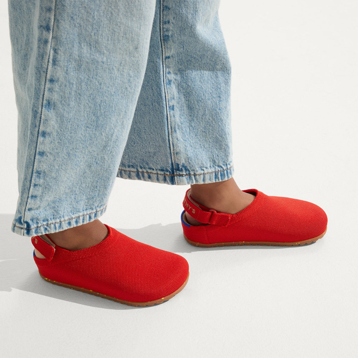 Rothy's The Kids Clog in Firetruck Red