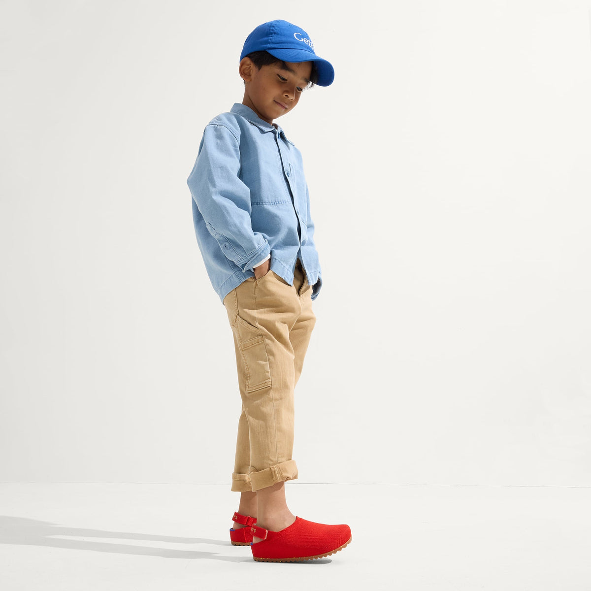 Rothy's The Kids Clog in Firetruck Red