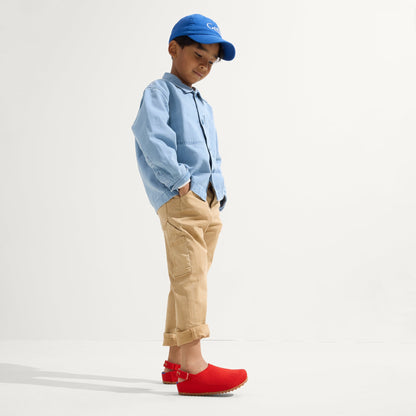 Rothy's The Kids Clog in Firetruck Red