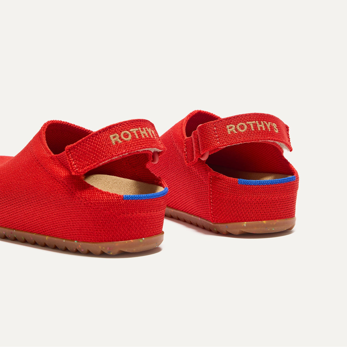 Rothy's The Kids Clog in Firetruck Red
