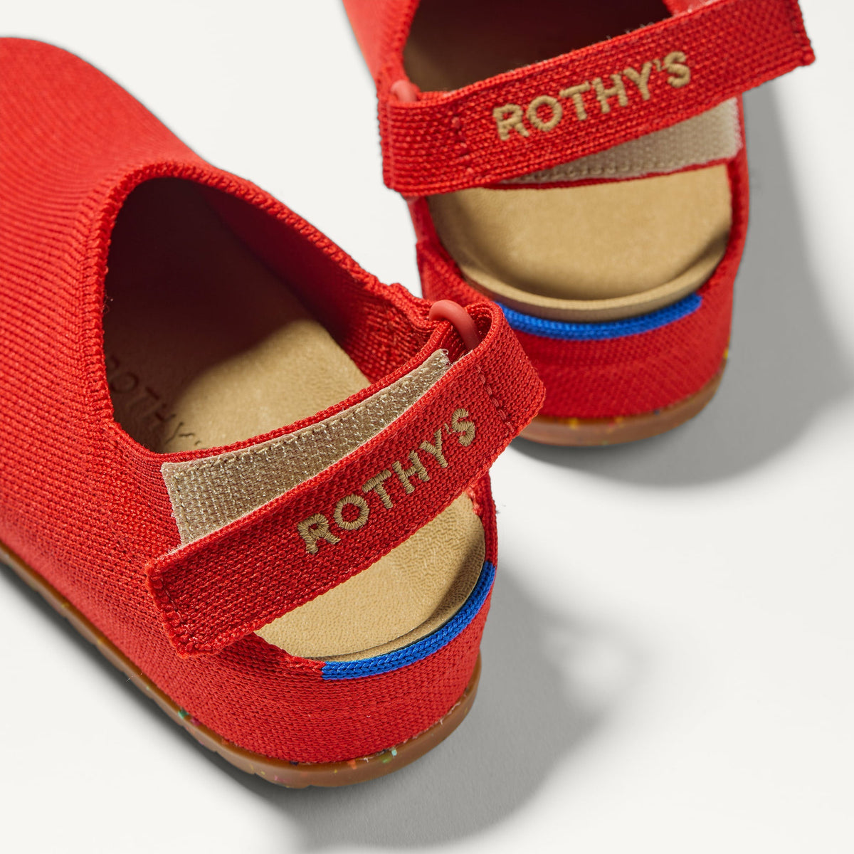 Rothy's The Kids Clog in Firetruck Red