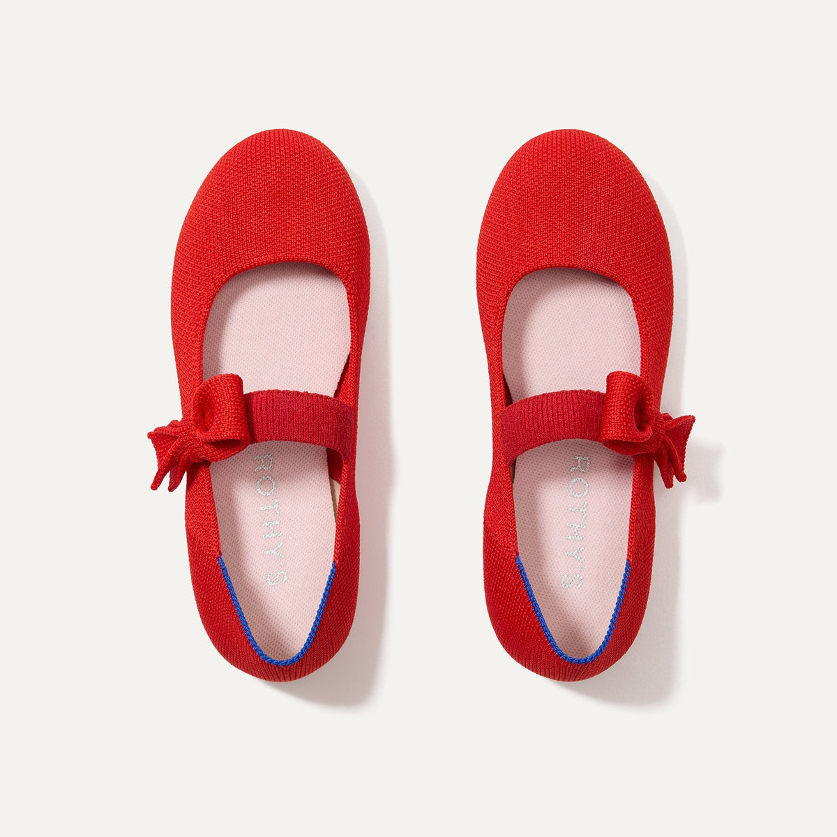 Rothy's The Kids Tux Bow Mary Jane in Bright Red