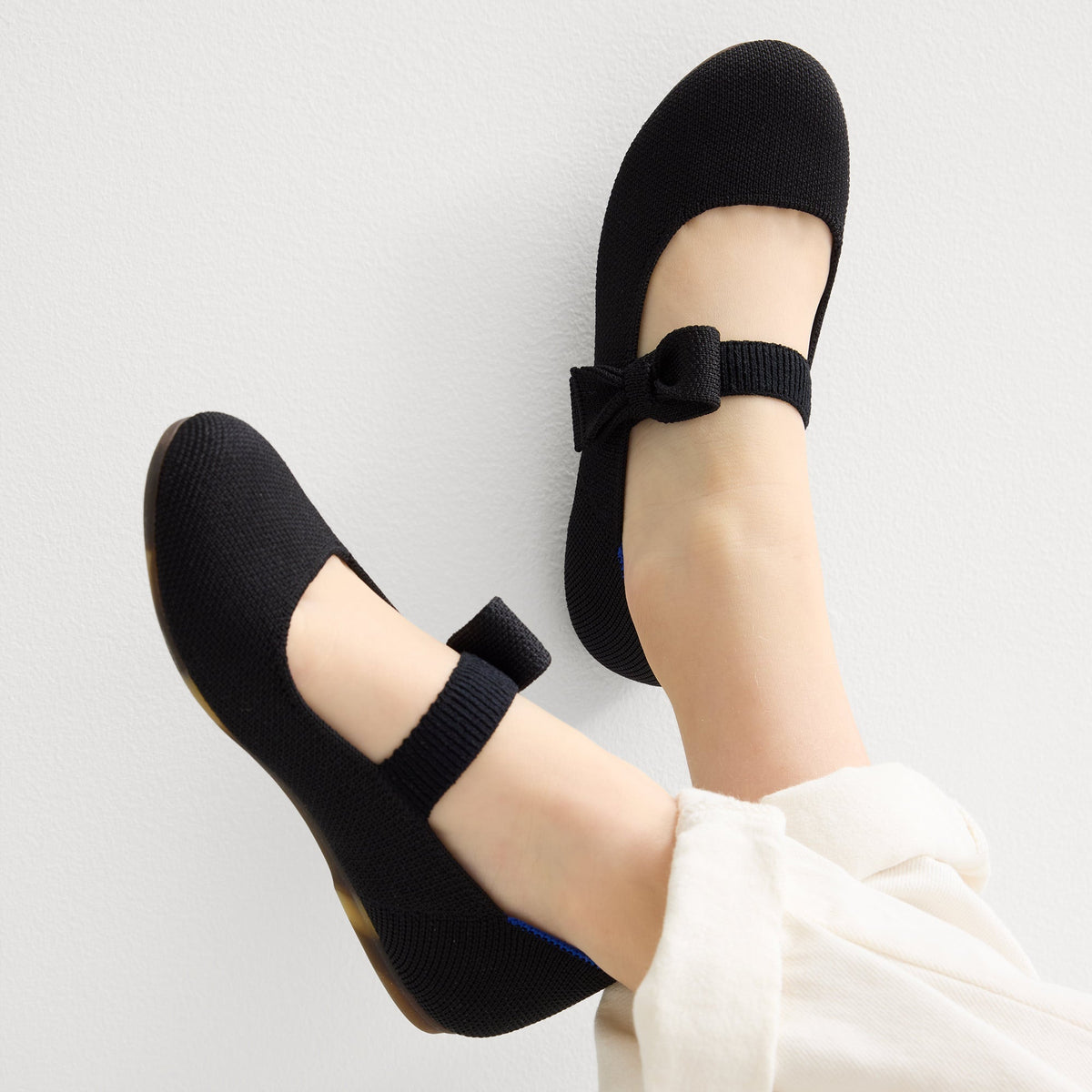 Rothy's The Kids Tux Bow Mary Jane in Black