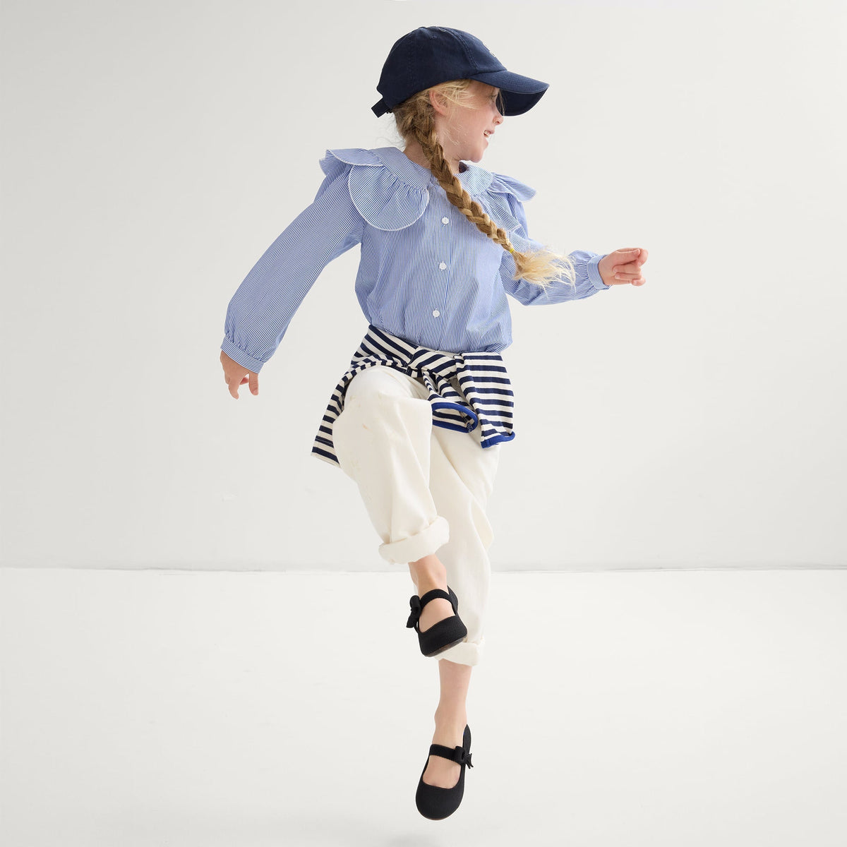 Rothy's The Kids Tux Bow Mary Jane in Black