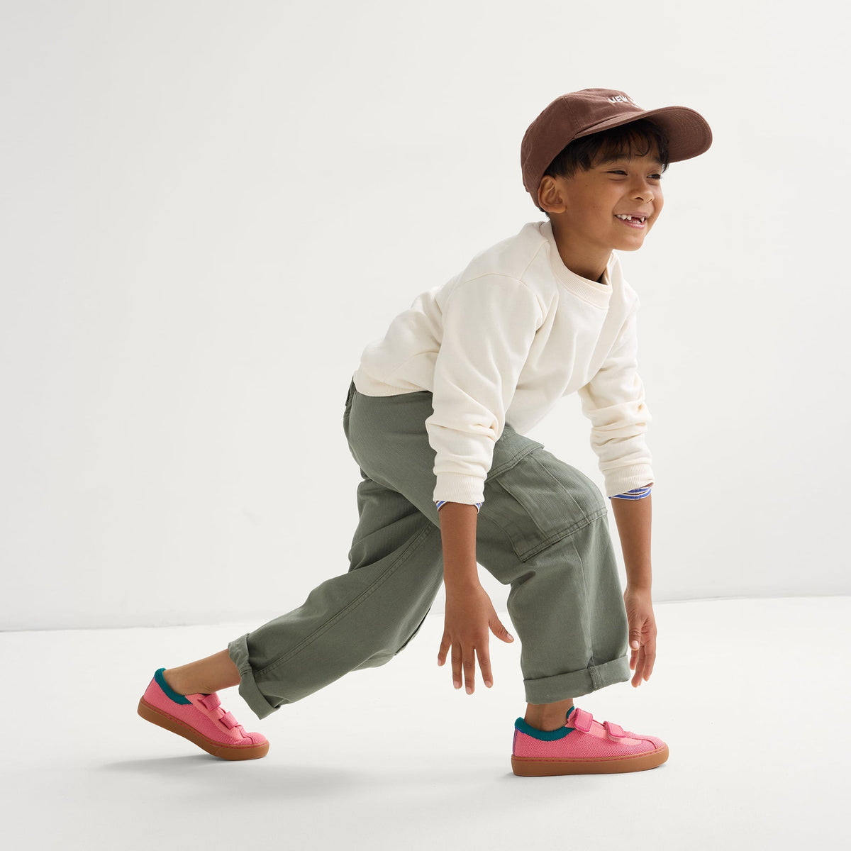 Rothy's The Kids Strap Sneaker in Watermelon