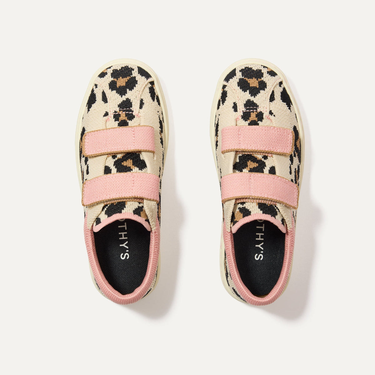 Rothy's The Kids Strap Sneaker in Cat Blush