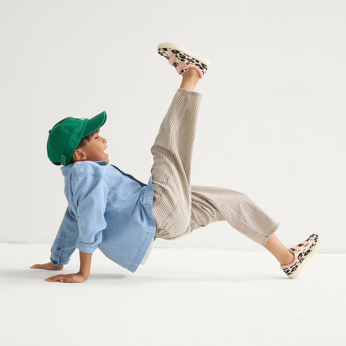 Rothy's The Kids Strap Sneaker in Cat Blush