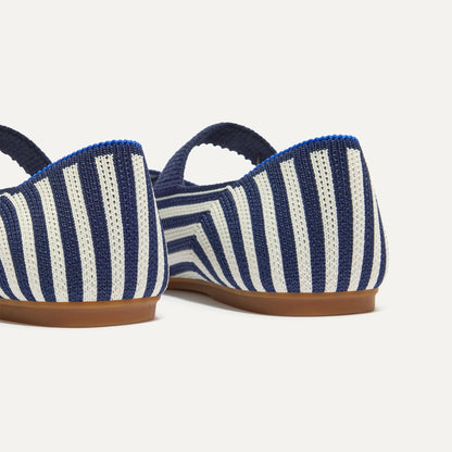 Rothy's The Kids Mary Jane in Sailor Stripe