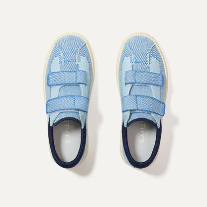 Rothy's The Kids Strap Sneaker in Berry Blue