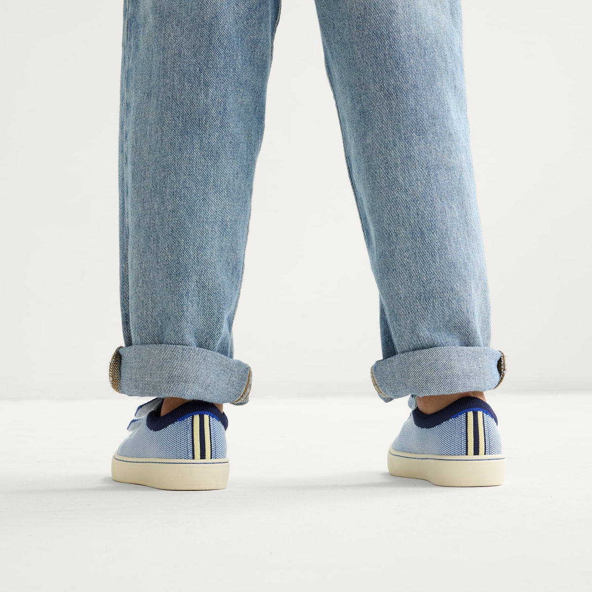 Rothy's The Kids Strap Sneaker in Berry Blue