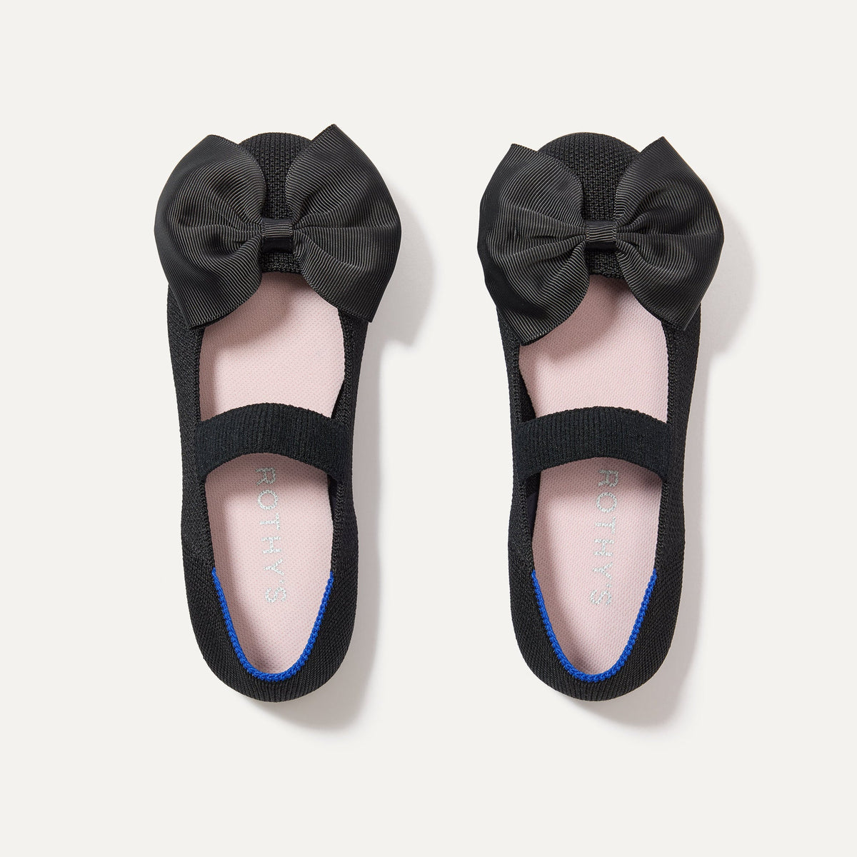 Rothy's The Kids Big Bow Mary Jane in Black