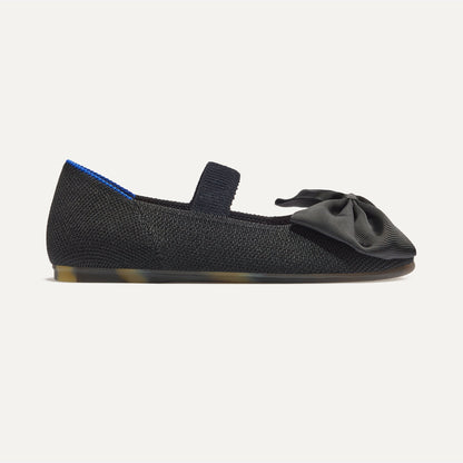 Rothy's The Kids Big Bow Mary Jane in Black