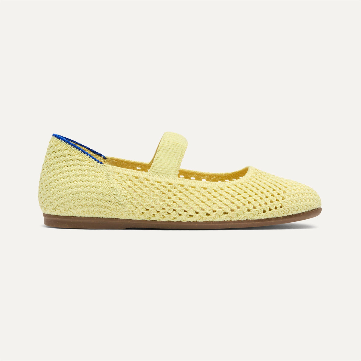 Rothy's The Kids Mary Jane in Lemonade Open-Knit