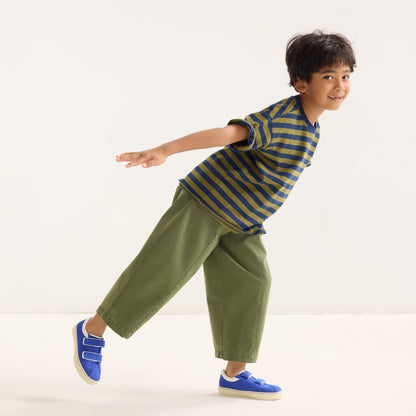Rothy's The Kids Strap Sneaker in Buoy Open-Knit